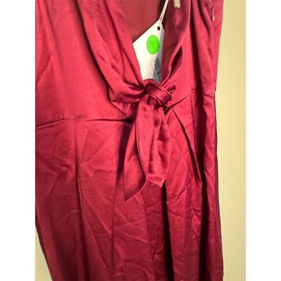 Joie NWT Kataniya V-Neck Cocktail Dress in Garnet Size 8 - Picture 4 of 12